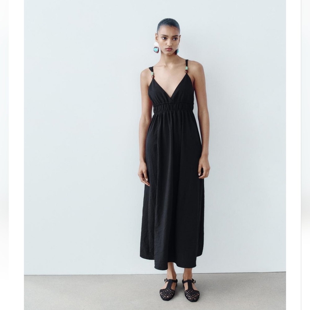 BNWT! Zara beaded strap dress